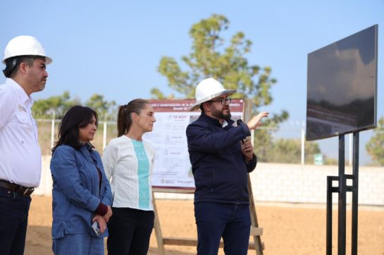Presidenta Claudia Sheinbaum Pardo supervisa plantas de saneamiento en Tlaxco