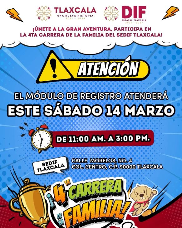 ¡Aún estás a tiempo de participar en la “Carrera de la Familia 2026”!